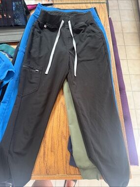 Women's Zamora Black Drawstring Jogger Pants - Lightweight Comfort
